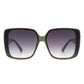 Square Retro Oversize Flat Top Fashion Sunglasses